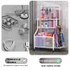 FEITJMMW Sports Fitness Equipment Storage Rack with Wheels, Home Yoga Mat Storage Basket, Living Room Basketball Badminton Class Shelf view 3