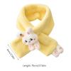 Bydezcon Girls Winter Warm Thicken Scarfs Cartoon Faux Plush Cross Collar Scarf Shawl Lovely Warm Soft Scarf Winter, Dark Pink view 4
