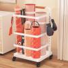 FEITJMMW Metal Yoga Mat Storage Rack, Home Gym Storage Rack Yoga Mat Holder, Workout Storage for Yoga Mat, Foam Roller, Gym Organizer Gym Equipment Storage for Home Exercise and Fitness Gear view 3