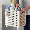 FEITJMMW Yoga Mat Storage Racks Wooden Storage Basket, Home Gym Studio Storage Organizer for Yoga Block Foam Roller Resistance Band, and More Gym Accessories with Wheels view 3
