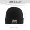 California Republic California Bear I Love Califor Beanie Hat Men Knit Skull Cap Women Knitted Hat Slouchy Hat Black view 2
