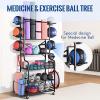 FEITJMMW Sports Fitness Equipment Storage Rack Movable Yoga Storage Rack Yoga Balls Dumbbells Barbells Storage Racks view 2