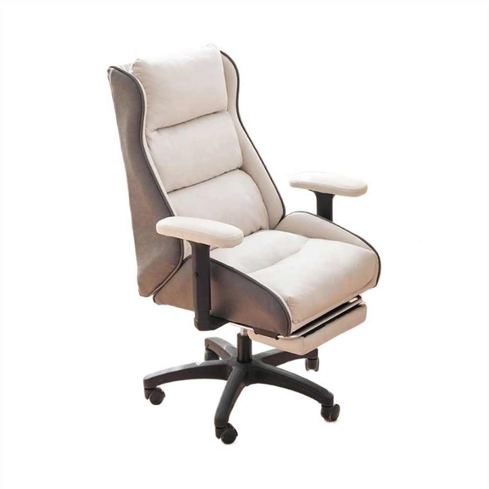 WAOCEO Office Chair Home Study Engineering Swivel Chair Business Backrest Chair Sub Leisure Armchair Reclining Office Seat with Footrest Desk Chairs