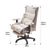 WAOCEO Office Chair Home Study Engineering Swivel Chair Business Backrest Chair Sub Leisure Armchair Reclining Office Seat with Footrest Desk Chairs view 3