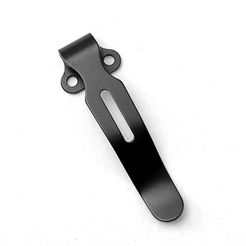 1PC Deep Carry Pocket Clip Fits for Benchmade Bugout 535, CNC Stainless Steel Back Clip Black