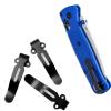 1PC Deep Carry Pocket Clip Fits for Benchmade Bugout 535, CNC Stainless Steel Back Clip Black view 3