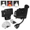 LEESEN Tactical Helmet Light, Airsoft Survival Signal Light Suitable for Helmets or Any molle System - with ARC Guide Rails Helmet Light Mount & Installation to MOLLE Components view 2