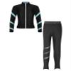 Huimingda Kids Girls Figure Skating Training Outfit Long Sleeve Zipper Stand Collar Jacket with Pants Sport Trakcsuit Light Blue 12 Years view 1