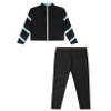 Huimingda Kids Girls Figure Skating Training Outfit Long Sleeve Zipper Stand Collar Jacket with Pants Sport Trakcsuit Light Blue 12 Years view 3