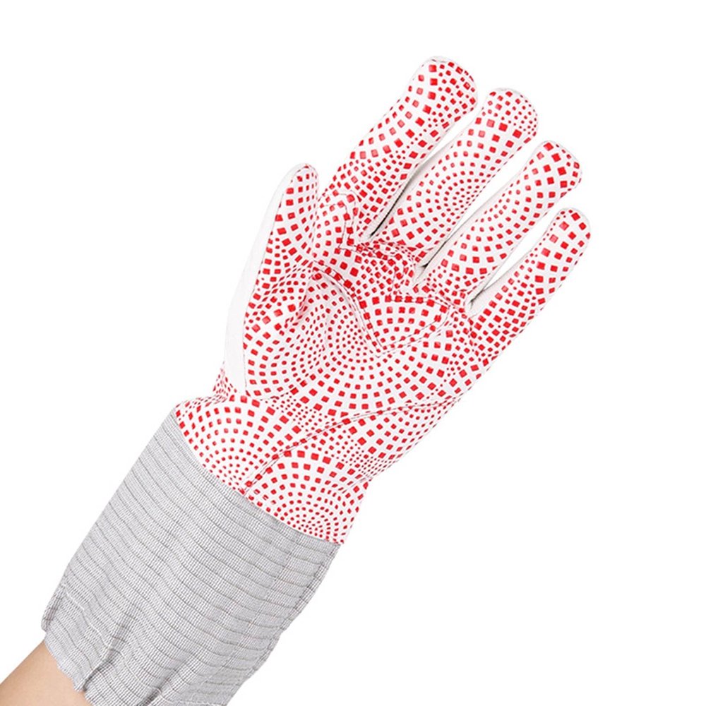 Adult Kids Fencing Gloves Breathable/Non-Slip/wear Resistance Fencing Training Gloves for Saber Training/Contest (Thickness : Left Hand, Size : Small)