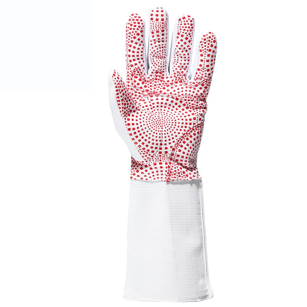 Fencing Training Gloves Breathable/Non-Slip/wear Resistance for Flower Sword/Heavy Sword Training/Contest (Thickness : Left Hand, Size : XX-Large)