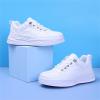 Boys Girl's Flexible Outdoor Breathable Cheerleading Sneakers Water Proof Lace up Soft Non-Slip (White, 1 Big Kids) view 2