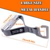 J Bryant Fitness Resistance Band Exercises Handles Heavy Duty Metal Gym Handles Stainless Steel Large Size Hook for Wide Pull Up Resistance Band Training Home Workout Fitness Equipment view 3