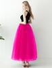 AiberLisha Womens A line Maxi Princess Tulle Tutu Skirt for Prom Party Hot Pink 5XL view 4