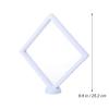 Gatuida 3D Floating Display Case (Without Base), Transparent PE Jewelry Storage Box, Floating Coin Display Frame Holder(18x2cm) view 3