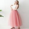 AiberLisha Womens A line Maxi Princess Tulle Tutu Skirt for Prom Party Dusty Pink 3XL view 3