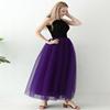 AiberLisha Womens A line Maxi Princess Tulle Tutu Skirt for Prom Party Purple 3XL view 4