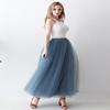 AiberLisha Womens A line Maxi Princess Tulle Tutu Skirt for Prom Party Dusty Blue 5XL view 3