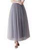 AiberLisha Womens A line Maxi Princess Tulle Tutu Skirt for Prom Party Grey 3XL view 1