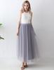 AiberLisha Womens A line Maxi Princess Tulle Tutu Skirt for Prom Party Grey 3XL view 3