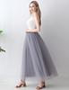 AiberLisha Womens A line Maxi Princess Tulle Tutu Skirt for Prom Party Grey 3XL view 4