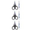 tooloflife 3 Pieces Fishing Scissors Fishing Tool Kit Portable Braided Line Cutter Stainless Steel with Titanium Coating Fishing with Hook and Anti-Lost Lanyards for Fishing Trimming view 1
