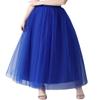 AiberLisha Womens A line Maxi Princess Tulle Tutu Skirt for Prom Party Royal Blue 5XL
