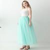 AiberLisha Womens A line Maxi Princess Tulle Tutu Skirt for Prom Party Mint 3XL view 3