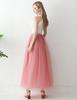 AiberLisha Womens A line Maxi Princess Tulle Tutu Skirt for Prom Party Dusty Pink 5XL view 2