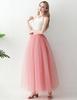 AiberLisha Womens A line Maxi Princess Tulle Tutu Skirt for Prom Party Dusty Pink 5XL view 3