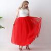 AiberLisha Womens A line Maxi Princess Tulle Tutu Skirt for Prom Party Red 5XL view 4