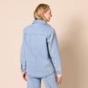 Amazon Essentials (Demi's Pick) Women's Oversized-Fit Heavyweight Denim Shirt Jacket, Light Wash, XX-Large view 2