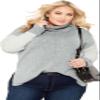 Avenue Women's Plus Size Riley Sweater, 14-16 Grey Marle view 1