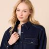 Amazon Essentials (Demi's Pick) Women's Oversized-Fit Heavyweight Denim Shirt Jacket, Rinse Wash, Medium view 4