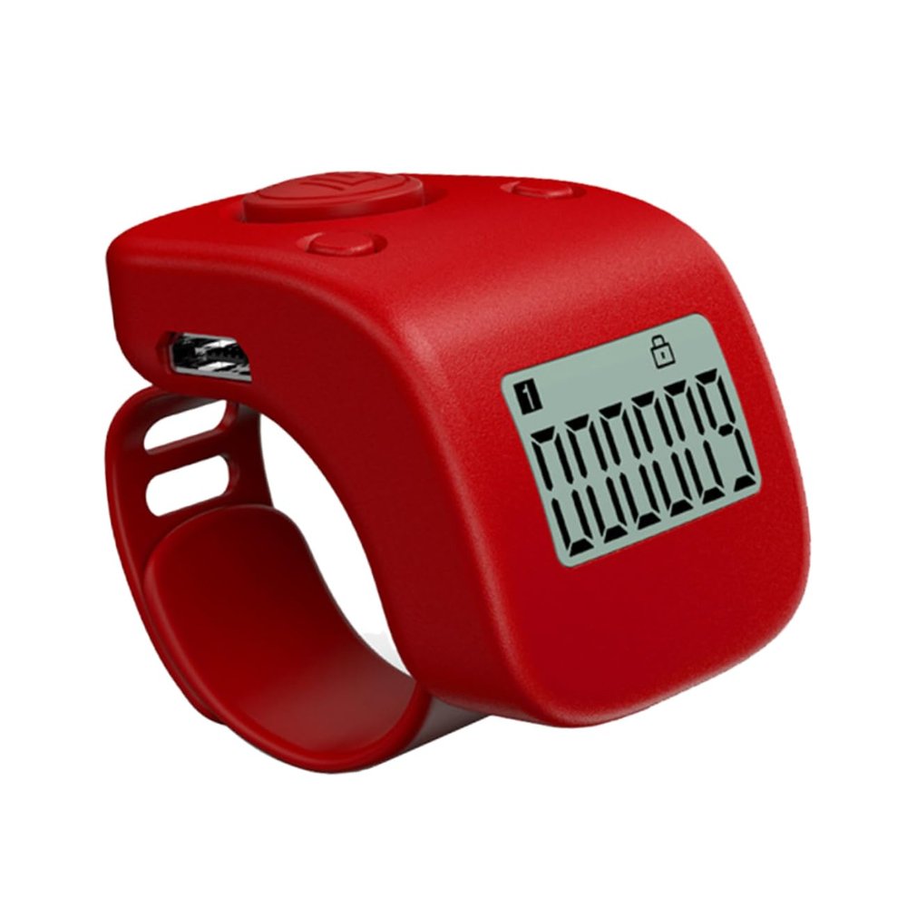 Happyyami Chanting Counter Mini Rosary Hand Counter Muslim Prayer Beads Digital Tasbih Tally Clicker Display Counter Clicker Manual Tally Clicker Finger Digital Tally Counter Toy Mute