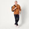 Amazon Essentials Men's Relaxed-Fit Knit Polo Sweater, Caramel, Medium view 4