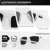 KALIYADI Polarized Sunglasses Men, Lightweight Mens Sunglasses Polarized UV Protection Driving Fishing Golf (Frame Clear|Lens Black/Ice Blue/Red) view 4