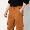 Amazon Essentials Men's Drawstring-Waist Regular-Fit Cargo Jogger, Caramel, 3X-Large view 4