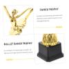 Happyyami Ballet Dance Trophy for Girls and Women Award for Dance Competitions Durable Material with Ballerina Statue for Boy Girl and Kindergarten Graduation Gifts view 2
