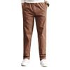 AIFARLD Mens Cargo Pants Elastic Waist Pants Sport Jogger Long Trousers for Hiking Fishing Running Workout Brown view 2