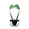 Mens Harness Sport Shoulder Strap with Jock Strap Fitness One-piecs Mens Harness with Jockstrap Bodysuit (green, L) view 4