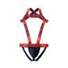 Mens Harness Sport Shoulder Strap with Jock Strap Fitness One-piecs Mens Harness with Jockstrap Bodysuit (ornage, L) view 3