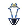 Mens Harness Sport Shoulder Strap with Jock Strap Fitness One-piecs Mens Harness with Jockstrap Bodysuit (blue, XL) view 3