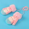 Holiberty Toddler Kids Warm Winter Gloves Cute Infant Baby Boys Girls Thick Fleece Lined Full Finger Ski Snow Gloves Mittens (Pink Reindeer, Age 0-3 Years) view 3