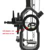 Archery Compound Bow Sight Aluminum Alloy 0.019" Fiber Optic 1/2 Pin Bow Sight Micro-Adjustable Aim Sight Toolless Quickset with Sight Light Compound Bow Accessory (Bow Sight with 8 Lens/2 pin) view 4