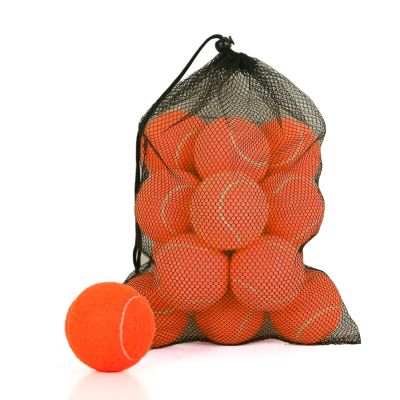 MRYCZ FYRHD Training Tennis Balls  18 Pack Practice Balls with Mesh Bag, Great for Beginners & Dogs, Bulk Tennis Balls for Training & Play