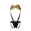 Mens Harness Sport Shoulder Strap with Jock Strap Fitness One-piecs Mens Harness with Jockstrap Bodysuit (yellow, L) view 4