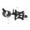 HNZMDY Archery Compound Bow Sight 0.019" Fiber Optic Single/Double Pin Bow Sight Micro-Adjustable Aim Sight Toolless Quickset with 4X 6X 8X Lens and Sight Light (Bow Sight/Double pin) view 2