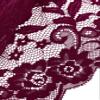 Lilosy Petite Sexy Women Floral Lace Pajamas Lingerie Set High Waist Sheer Sleepwear See Through Nightwear Cami Shorts Bra and Panty 2 Piece Wine Red X-Small view 3