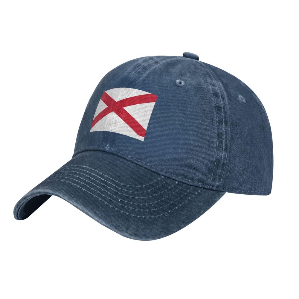 LIFANGMI Flag Map of Northern Ireland St Patrick Saltire Baseball Cap for Men Women Hats Adjustable Vintage Cowboy Hat Sun Hat Navy Blue